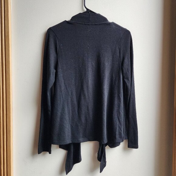 Ambiance Black Angled Open Cardigan Size Large - Picture 16 of 16